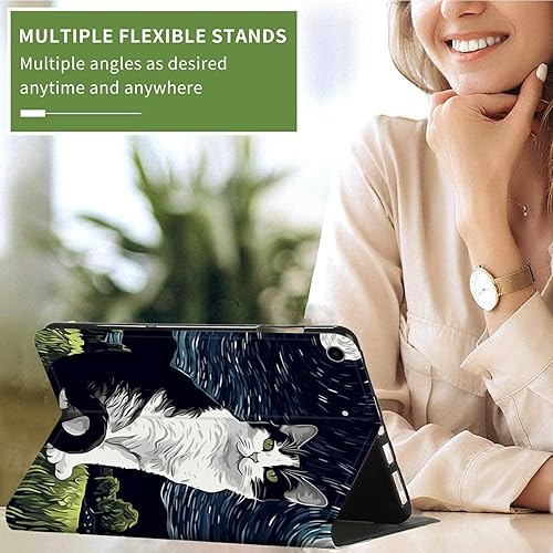 Vista 131 de Funda para Kindle de 6 pulgadas (11.ª generación, versión 2024/2022) delgada de piel sintética, ajustable, multiángulo, Smart Shell con función