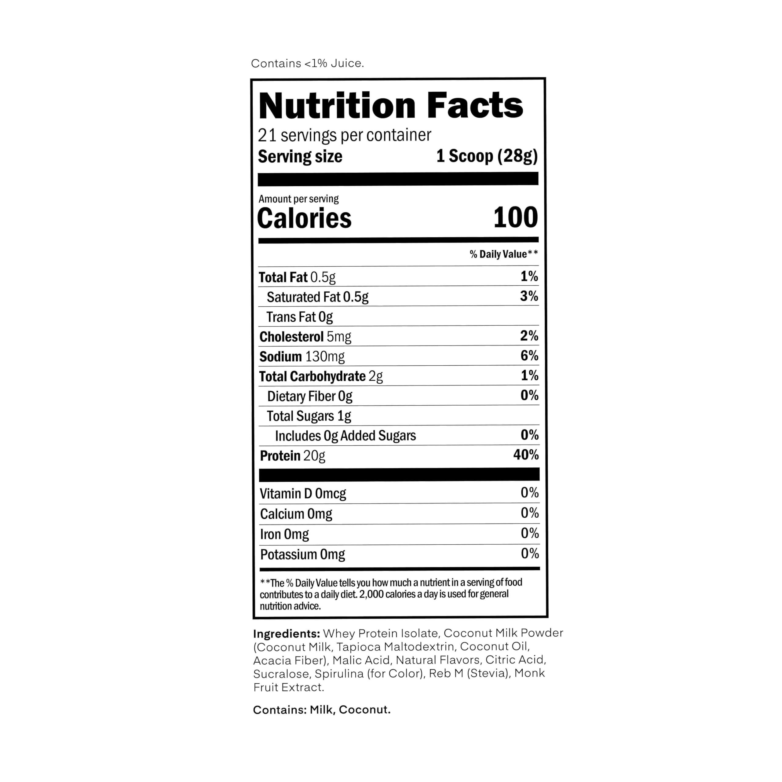 Oath Nutrition Clear Whey Isolate Protein Powder, ICY Blue Razz, 20g Complete Protein per Serving, No Added Sugar, Grass-Fed, 21 Servings — Amazon image 3