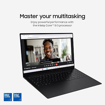 Samsung Galaxy Chromebook Plus Gemini AI Laptop, i5 Processor, Built in Gemini Quick Insert Key, 8GB Memory RAM 256GB Storage, Neptune Blue
