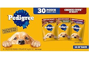 PEDIGREE CHOICE CUTS IN GRAVY Adult Soft Wet Dog Food Variety Pack Pouches