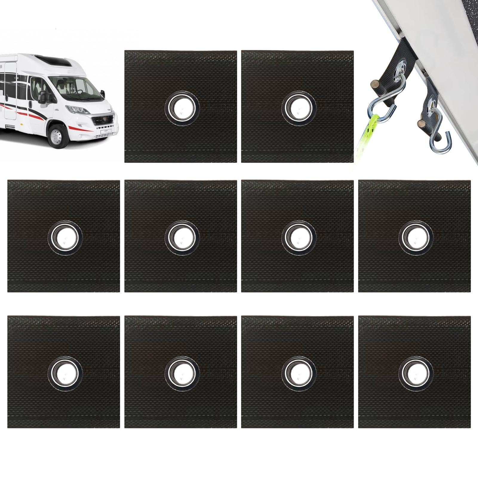 10 Stück Markisen-Paspelösen – Universell Für Camping, Wohnmobil & Zelt