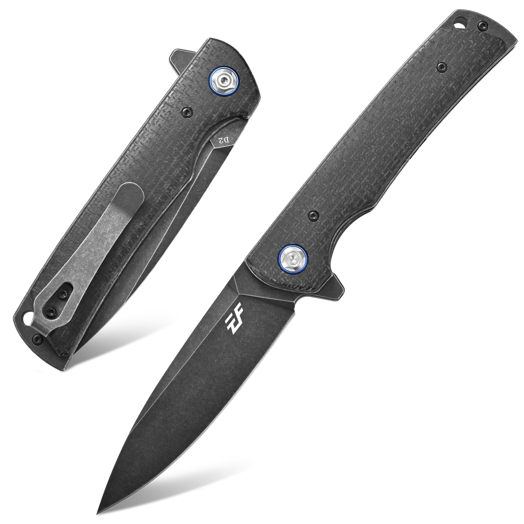 Amazon.com : Eafengrow EF973 Folding Knife, D2 Steel Blade Micarta