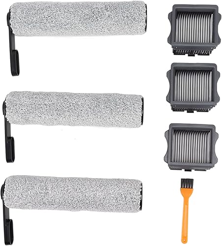 Filtro HEPA de repuesto y rodillo de cepillo, piezas de repuesto de aspiradora para cepillo de rodillo Tineco S5, filtro de aire de partículas de