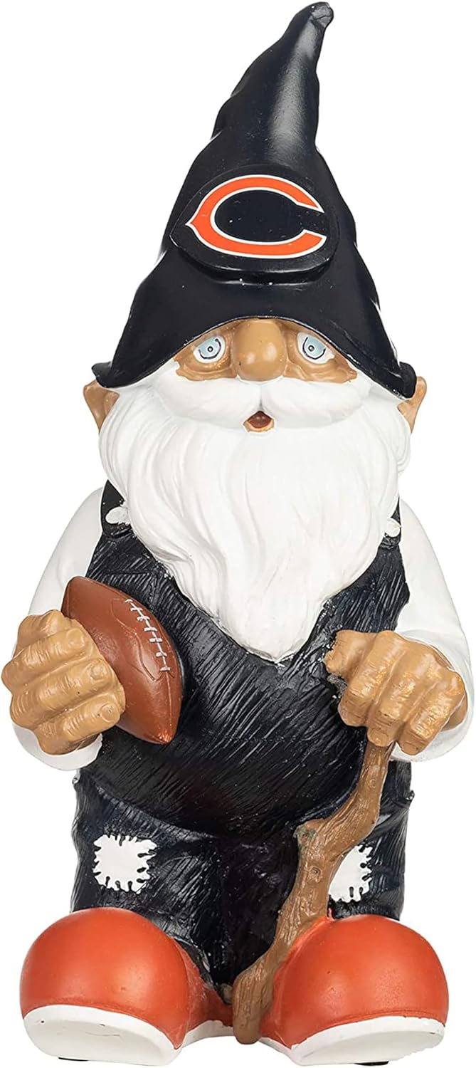 NFL Resin 11.5" Team Logo Outdoor Garden Statue Gnome