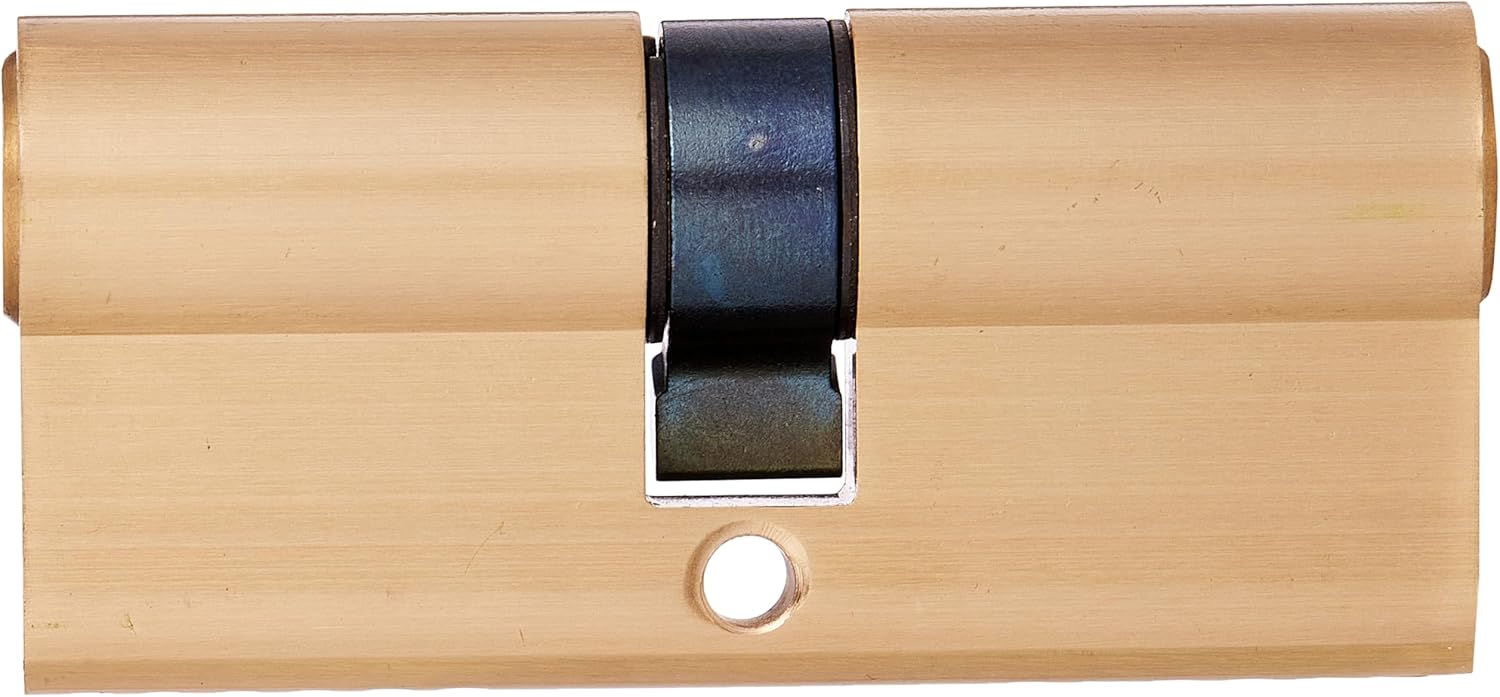 Minn fuq għal isfel view of the Terminator TCL 1070 cylinder lock, showing the screw hole for mounting.