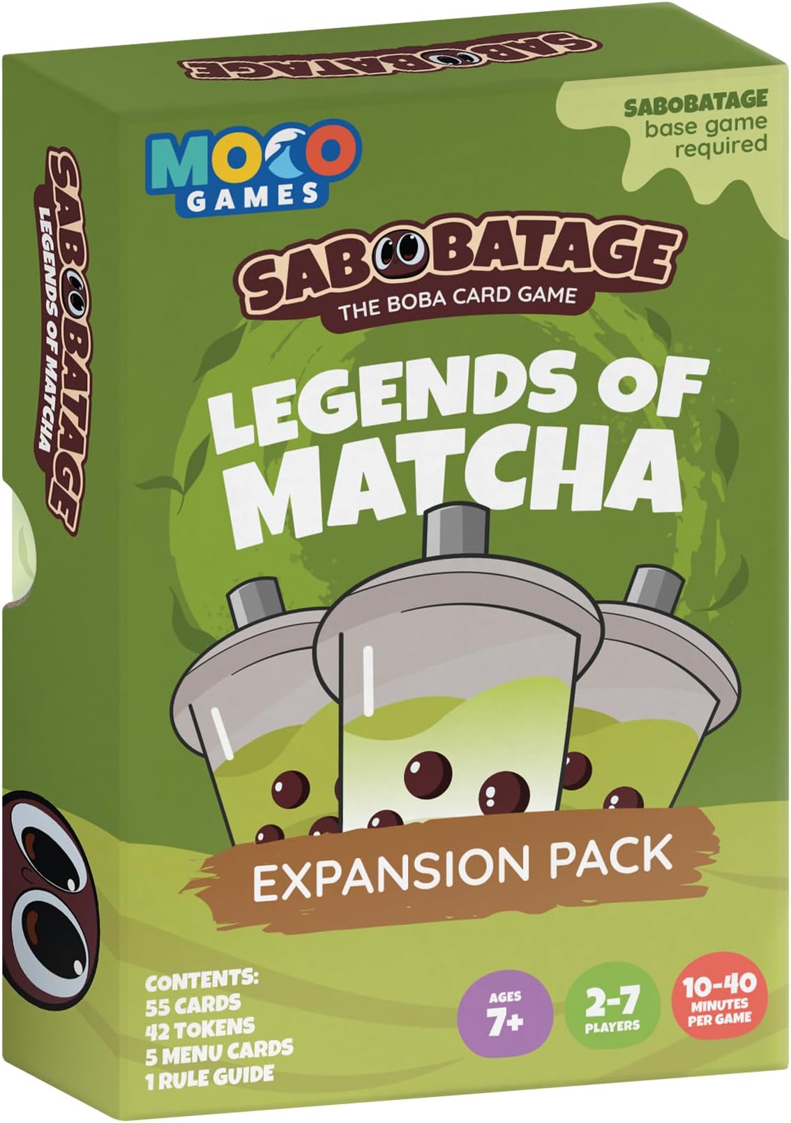 Sabobatage Expansion Pack: Legends of Matcha - Easy Family-Friendly Party Game | Card Games for Adults, Teens & Kids | 2-7 Players