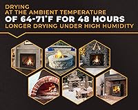 Vista 7 de FireCast - Mezcla de cemento refractario moldeable, 3110 grados Fahrenheit, 30 libras, resistente al calor de alta temperatura, mortero ignífugo