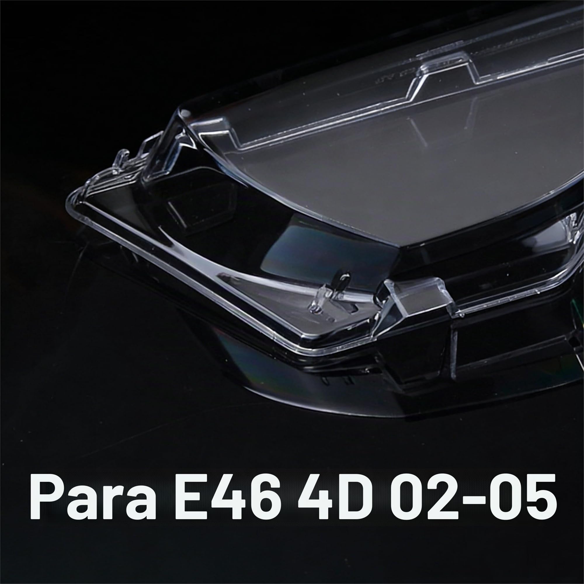 Faros Delanteros Para E46 4D 320i 325i 330i 325xi 330xi Años 2002 2003 2004 2005 Lente Transparente Repuesto Con Claridad Óptima Restauración Brillo Original