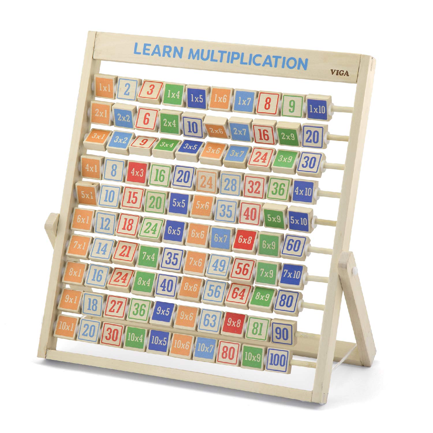VIGA Toys 50036 Learning Multiplication Multi-Coloured