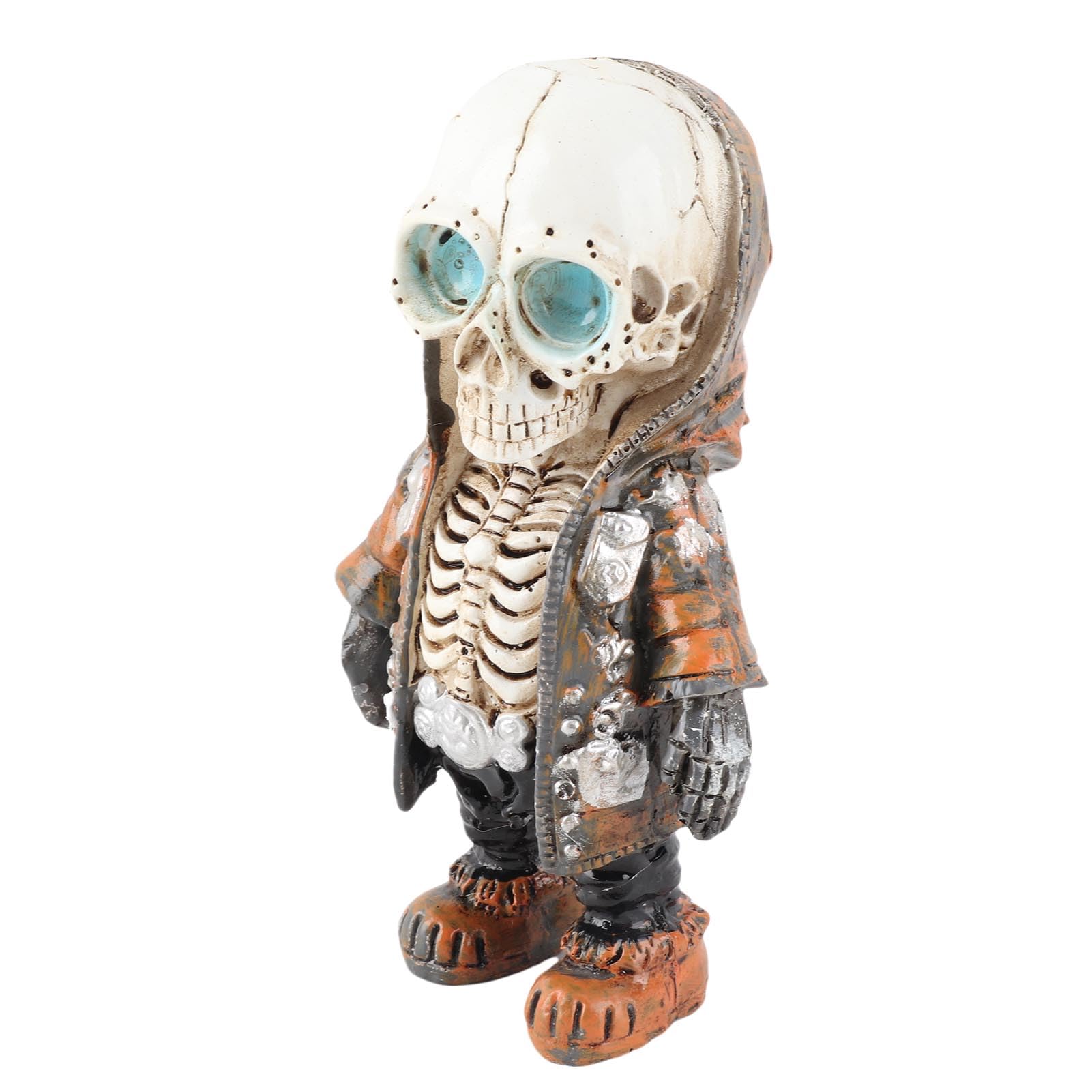 Jelquix Skeleton Figurines Exquisite Resin Design for Home Party Decor and Desk Display 4x5.5x13.5cm (D)