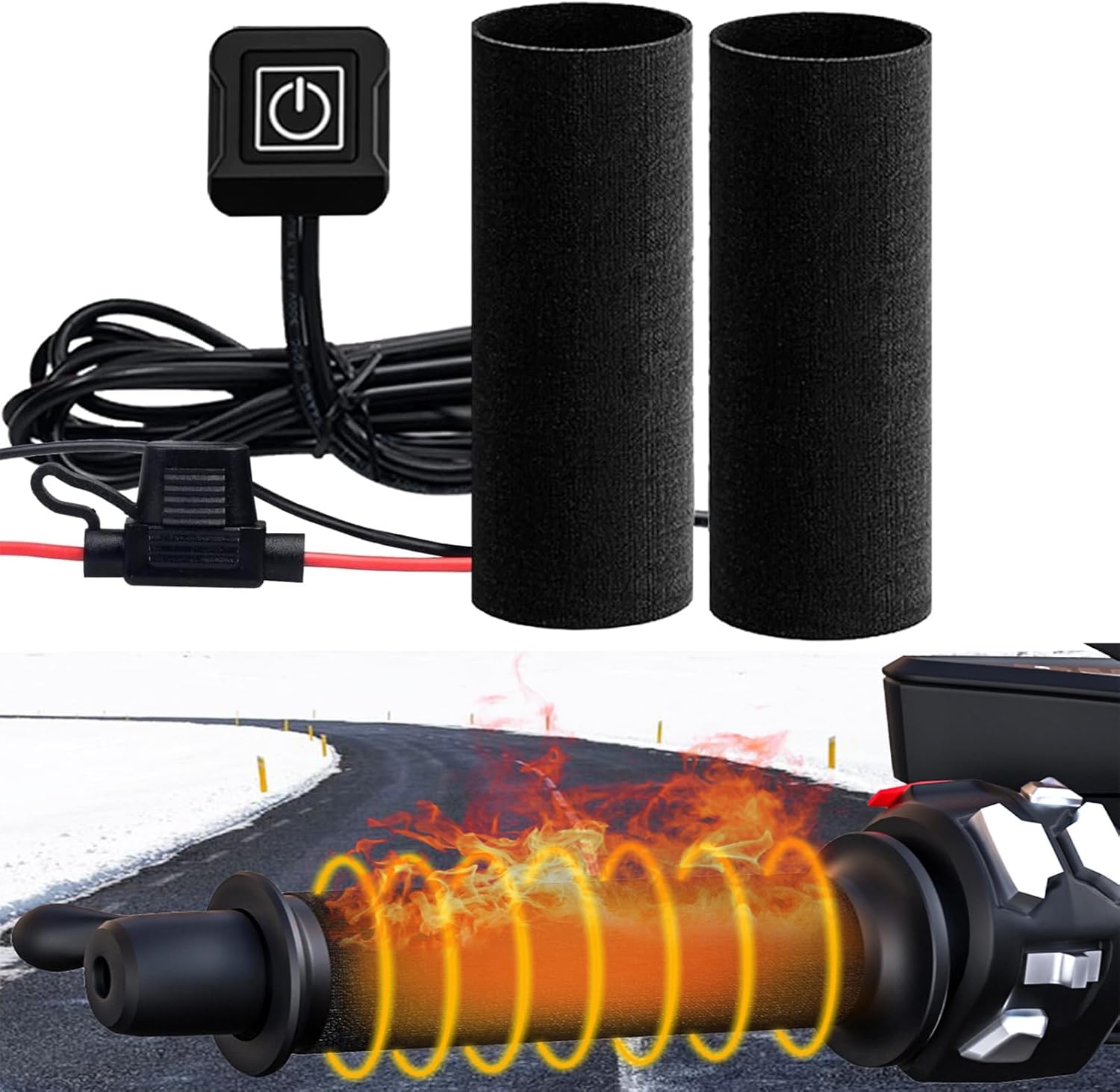 オートバイ加熱グリップパッド 12V Harley Davidson、ユニバーサル