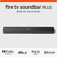 Amazon Fire TV Soundbar Plus: 3.1ch Dolby Atmos Soundbar with Built-in Subwoofer, Clear Dialogue & DTS:X - Newest Model