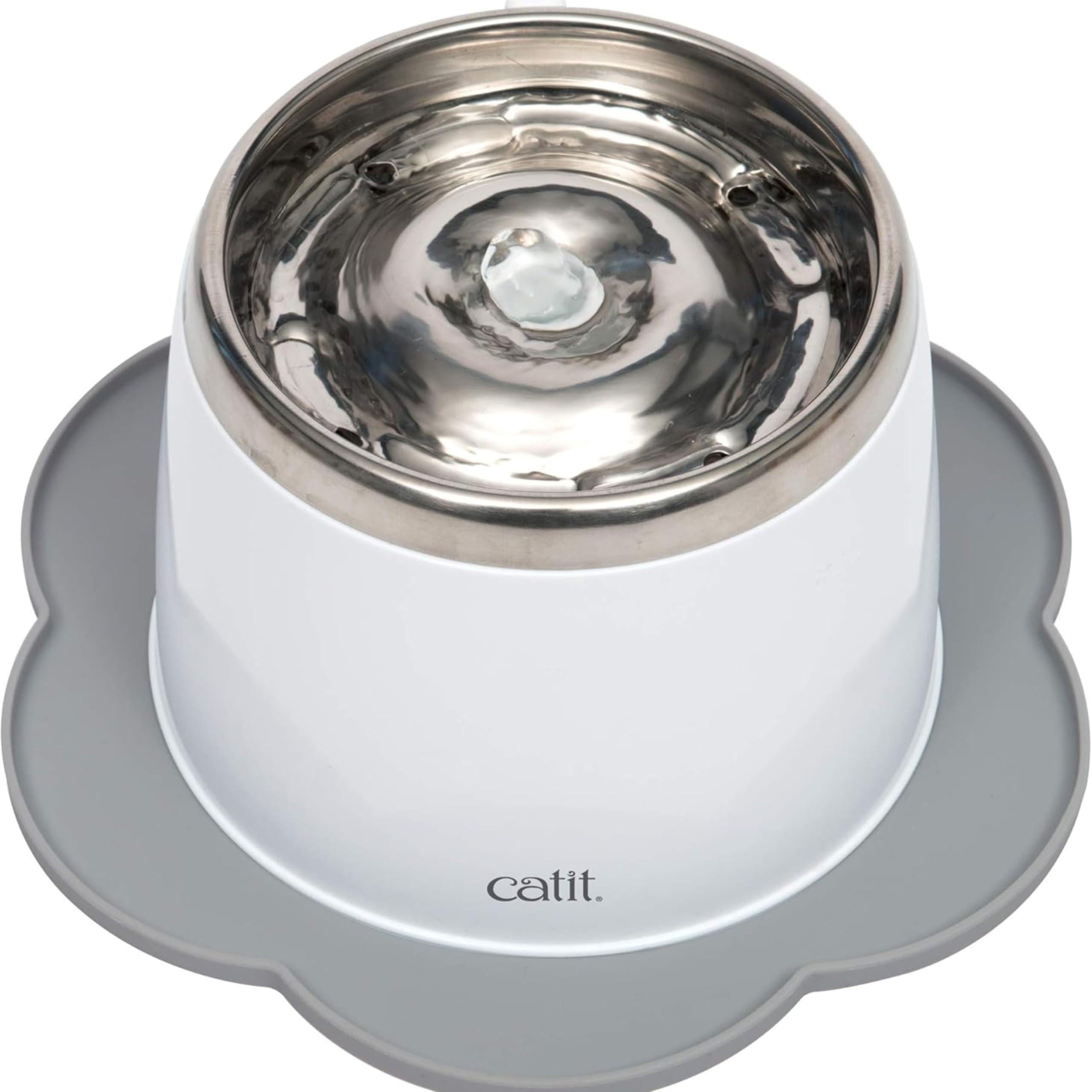 Catit Alfombra Flor Silicón Gris