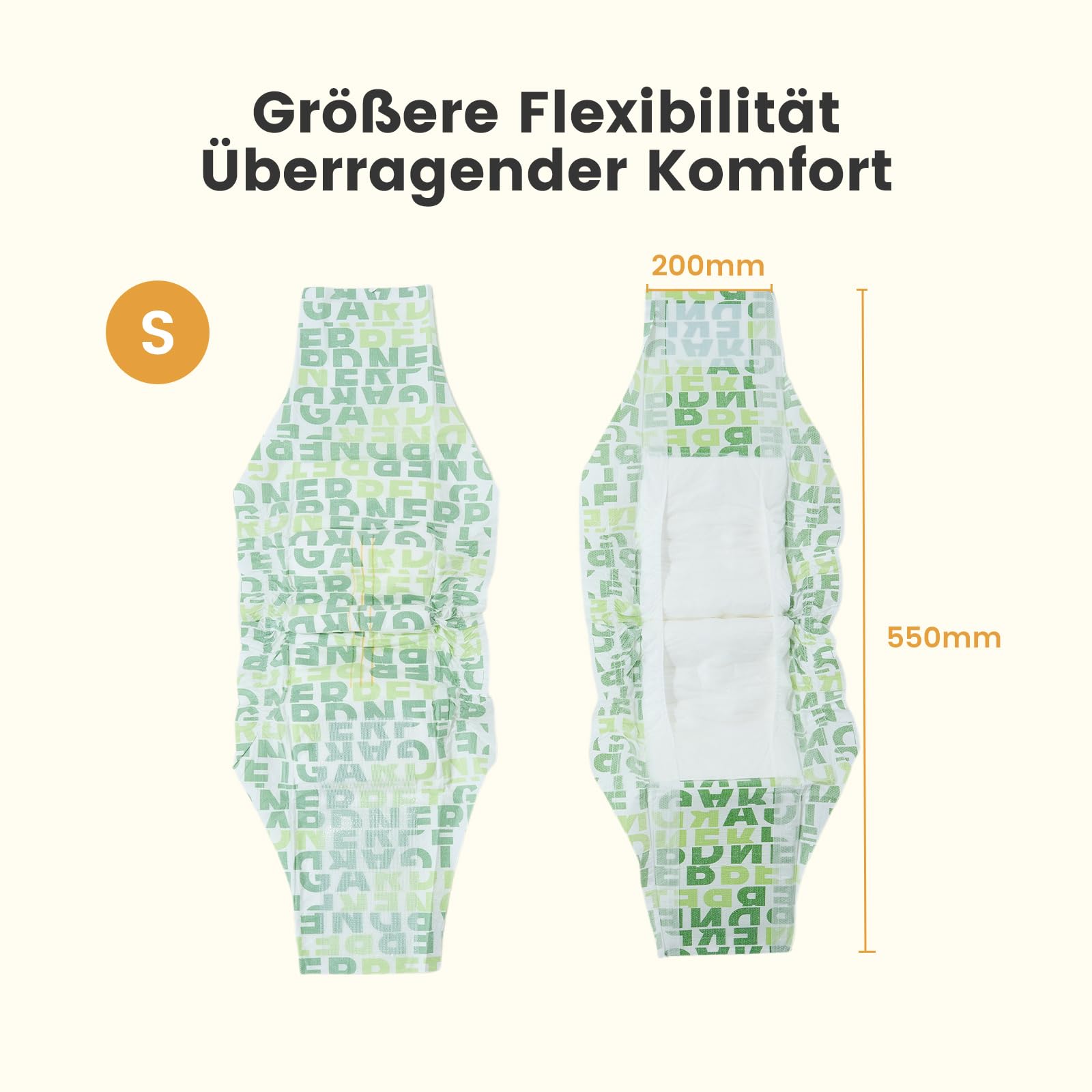 Gardner Pet Einweg-Hundewindeln für Rüden, 50 Stück, S | Nässeindikator, 6 Lagen auslaufsicher, Hochsaugfähig, Welpentraining, Markieren, Inkontinenz, Reisen