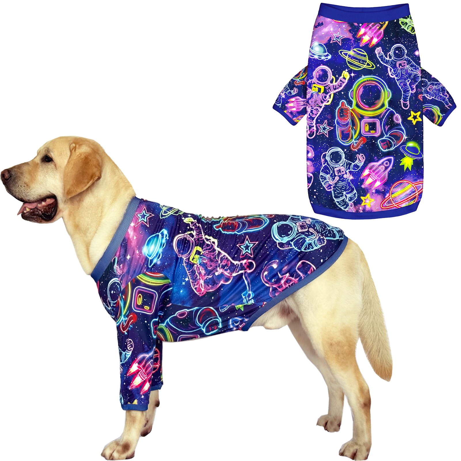 T-shirt astronaute grand chien pour des nuits paisibles en taille 3XL