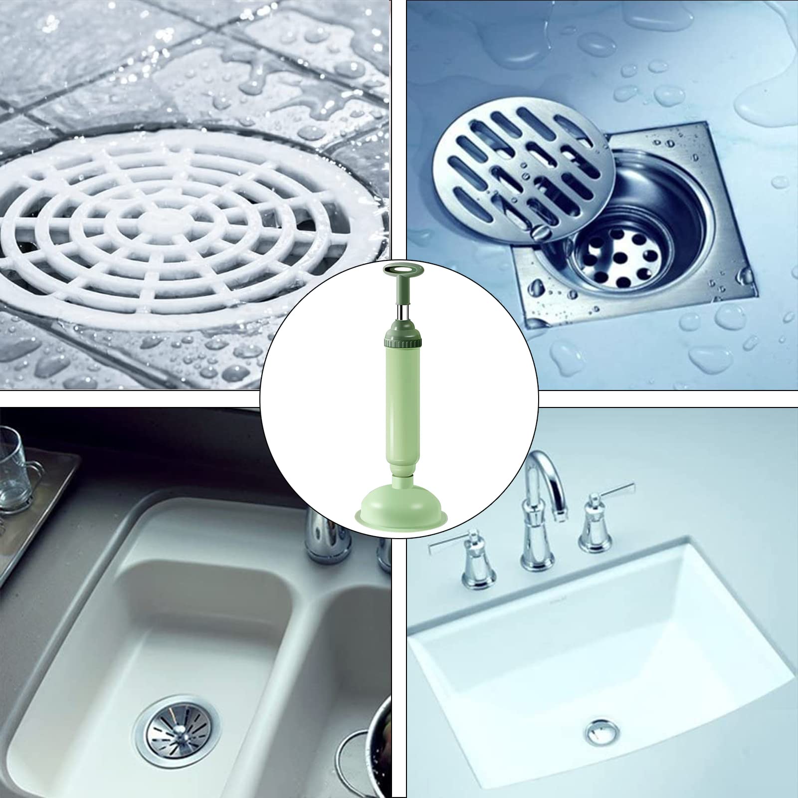 Déboucheur De Vidange Pour Pompe à Air Débouche-évier Avec Forte Débouchoir Comprimé Pression Wc Haute Toilettes, Baignoire, Douche, Baignoire