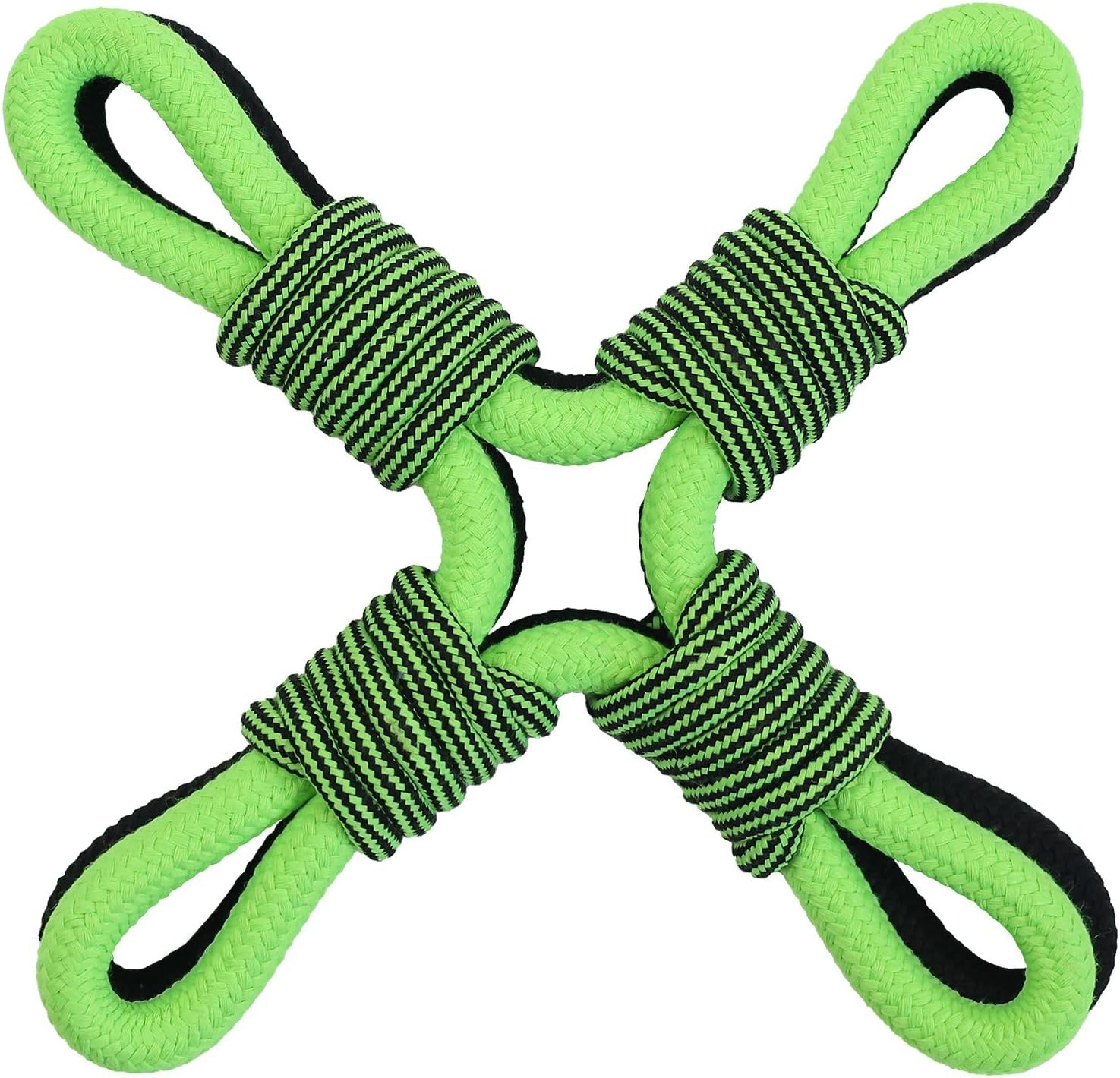 Jolly Pets TIK-Tak-Tugzz Massive/XL X Rope Canine Toy