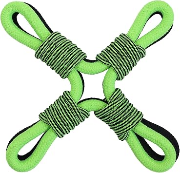 Jolly Pets TIK-Tak-Tugzz Small/Medium X Rope Dog Toy
