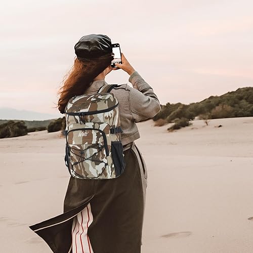 Vista 42 de WOLT Mochila enfriadora, 24 latas aisladas, a prueba de fugas, ligera y suave, enfriador de camping, enfriador de playa de gran capacidad, mochila