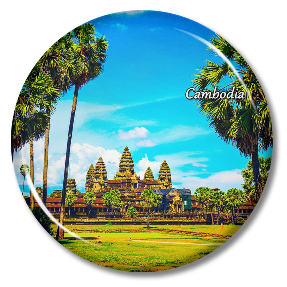 Lywallca Cambodia0584 Cambodia Magnet Fridge Sticker 2.28 Inch