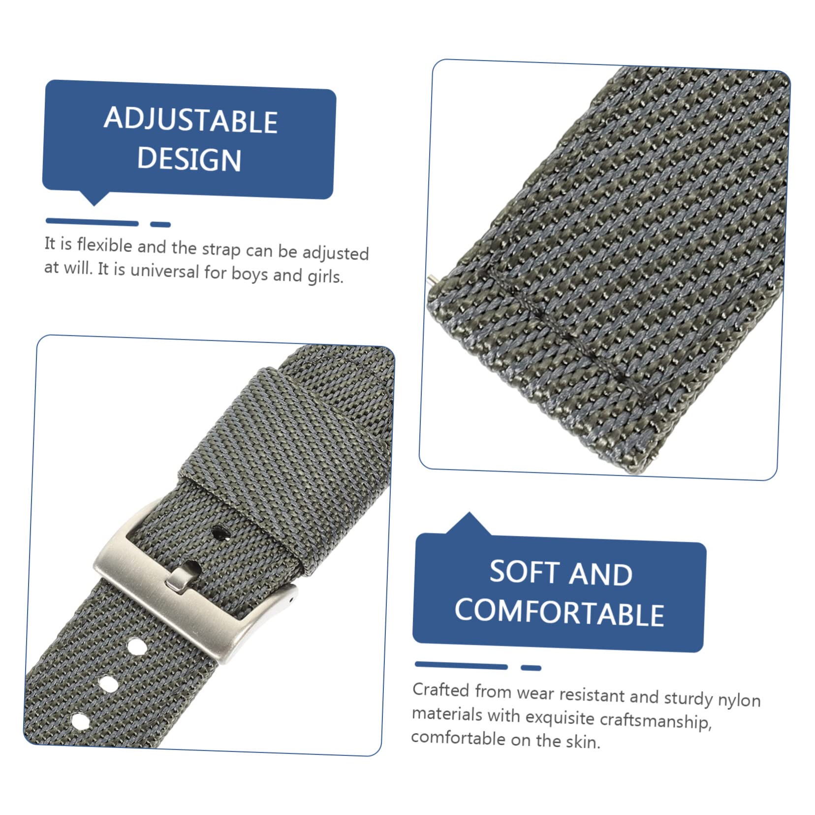 Mikikit 3St Nylonband Professionelles Uhrenarmband Armband für den täglichen Gebrauch nylon uhrenarmband uhrband Damenuhren Uhrengehäuse für Herren austauschbares Uhrenarmband Uhrenzubehör