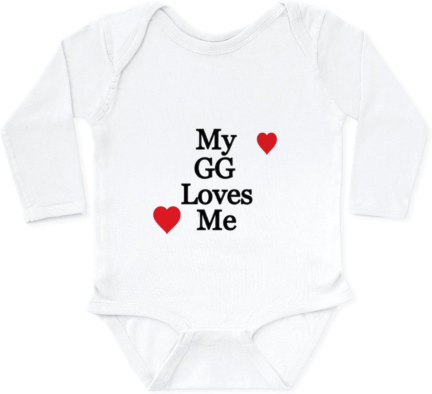 CafePress My GG Loves Me Body Suit Cute Long Sleeve Infant Baby Bodysuit Romper