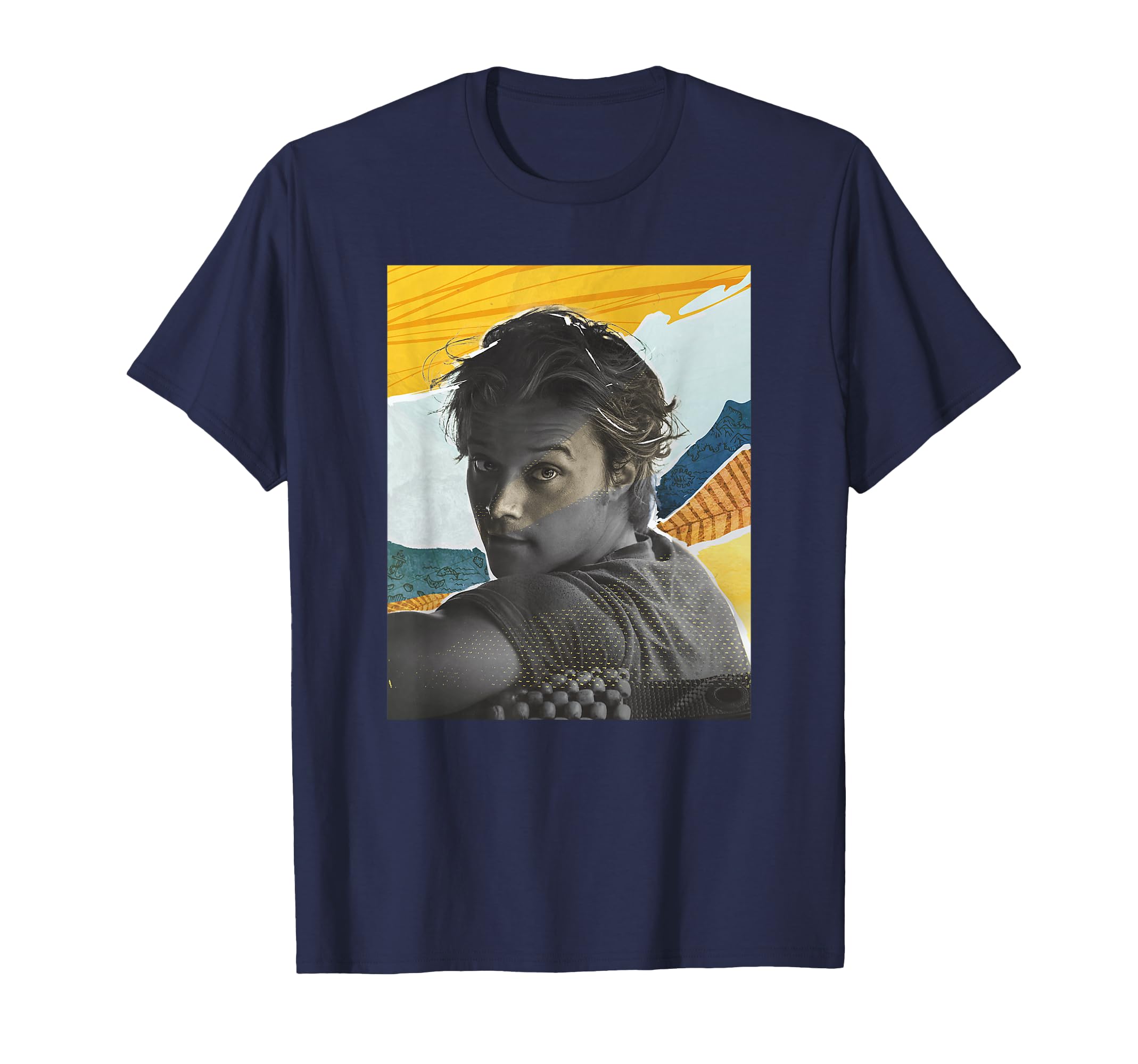 Season 3 JJ Maybank Mixed Media Collage Portrait T-Shirt