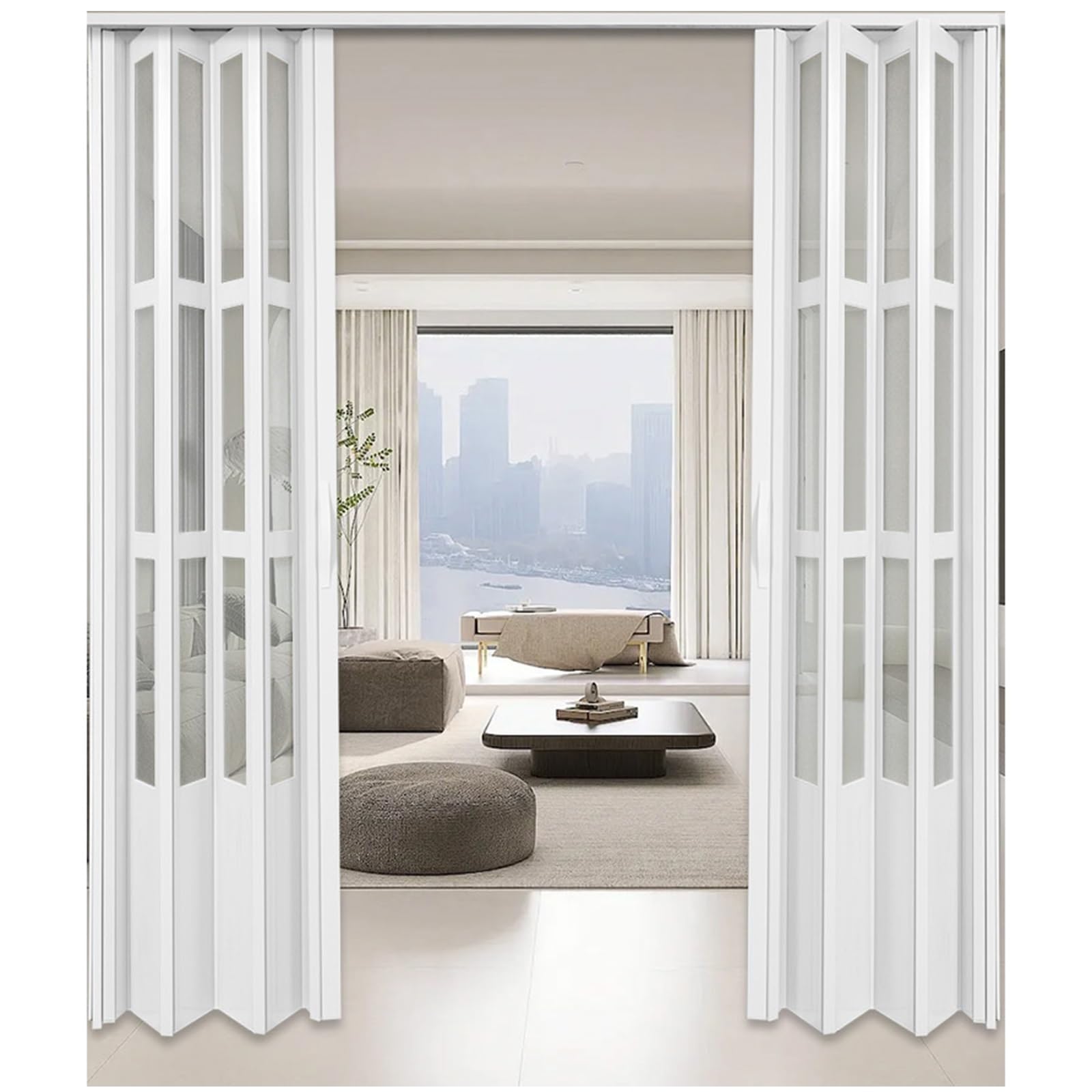 Amazon.com: Double Accordion Door 60 62 64 66 72 76 80 84 86 96