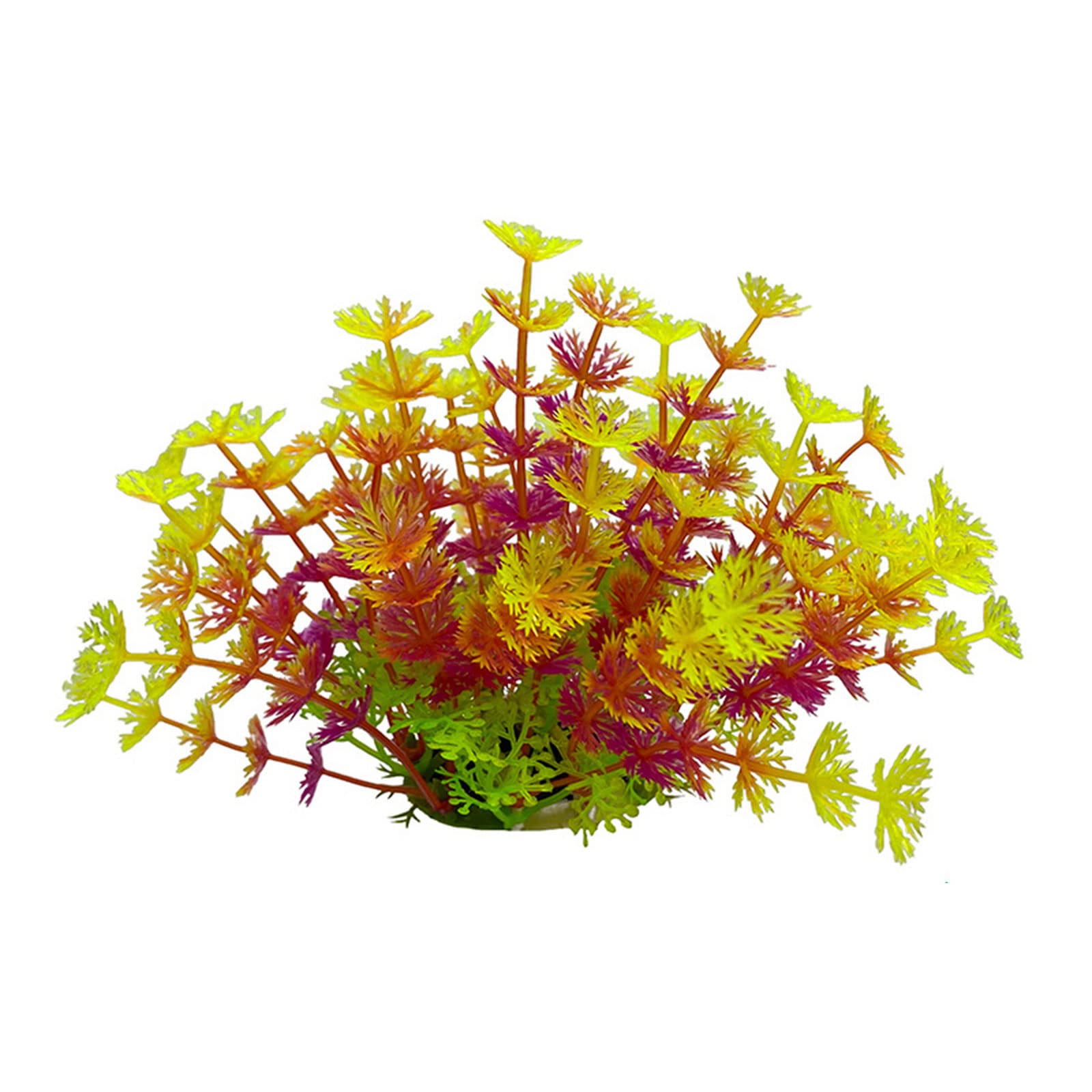 YWLUUOO Aquarium Decor Ornament Green Aquatic Plant for FishTank Landscaping Green Artificial Leaves Hiding Aquarium Realistic