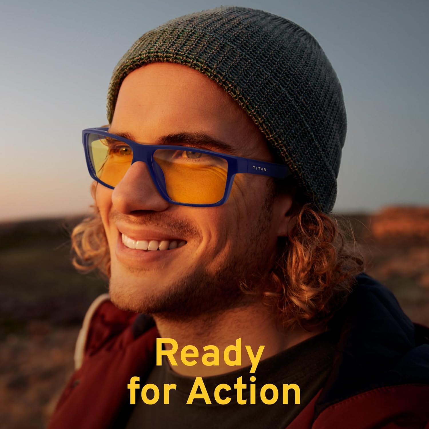 Titan Gaming Glasses, Blue Light Blocking, Night Driving Glasses for Men, Computer Protection Christmas Gift for Gamers - Image 6