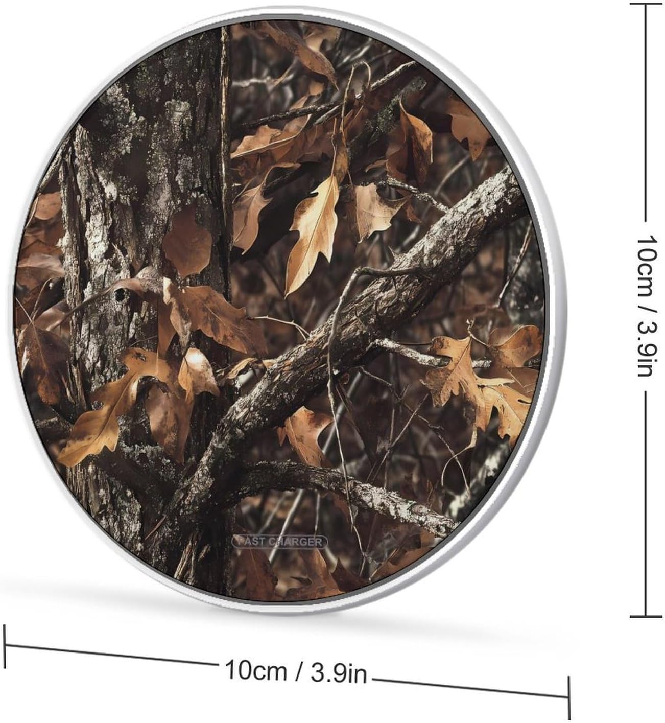 Fashion Camouflage Tree Wireless Charger Lightweight Wireless Charging Pad Phone Charging Mat for Travel Home image 2
