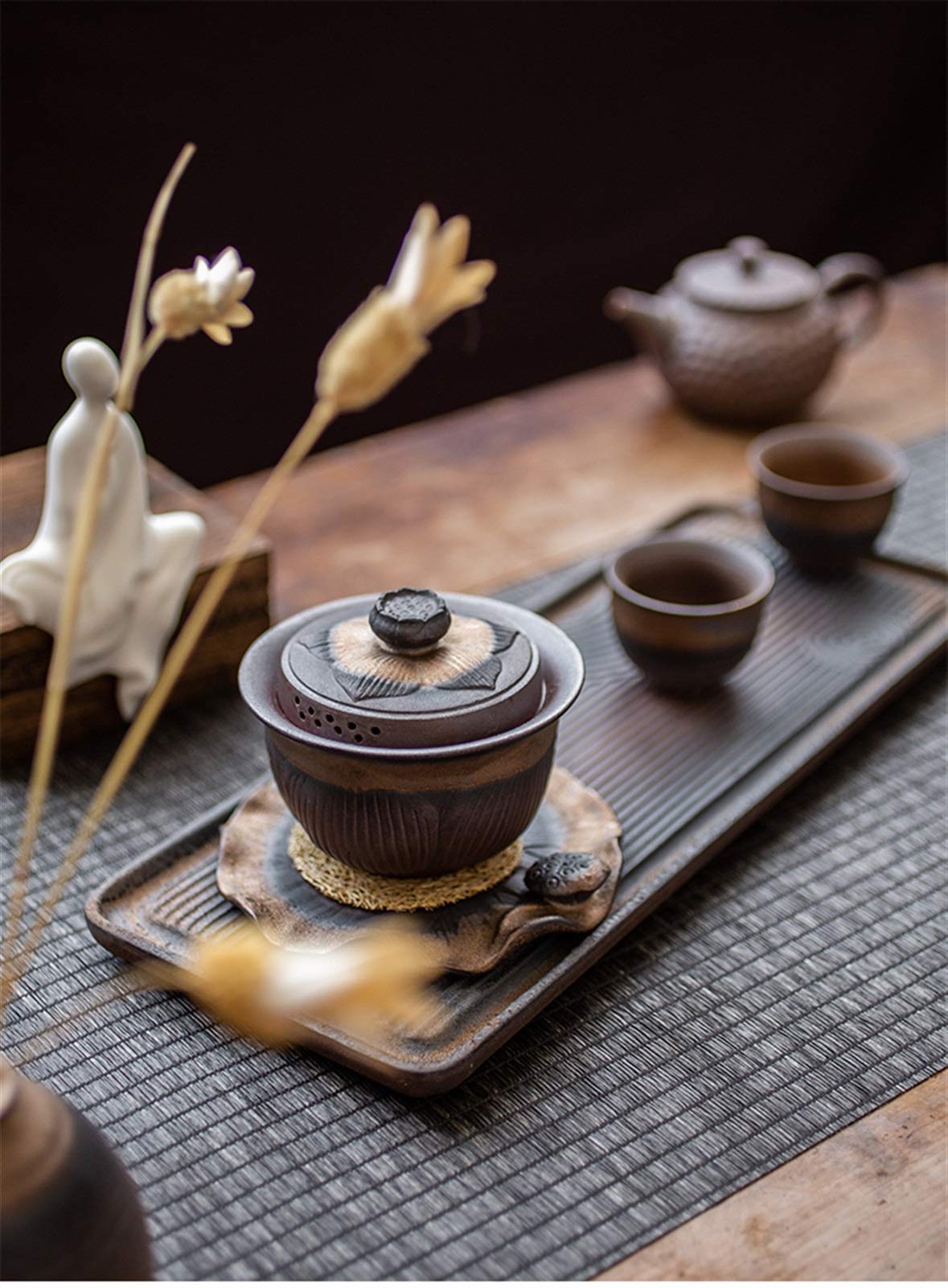 Zestaw do herbaty Zestaw herbaty Creative Kung Fu Herbata Hot Herbata Zestaw Kreatywny Ceremonia herbata Dostawy Ceramiczne Czajnik Czajnik Pokrywa Bay Lotus Chiński Kung Fu Zestaw Herbaty Zestaw Dost