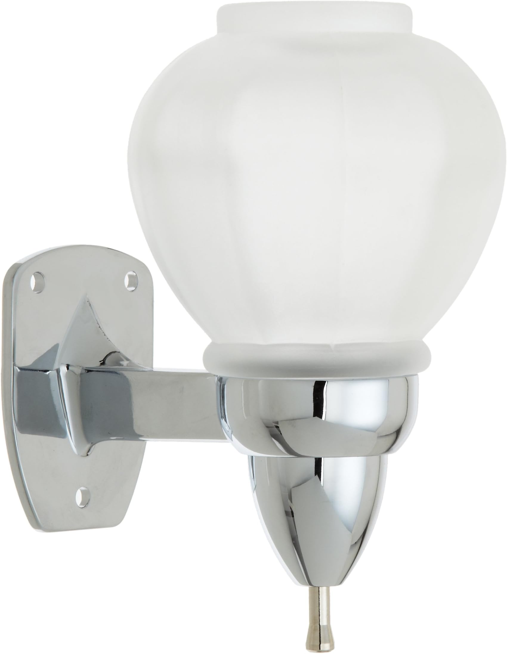 Taymor Chrome Frosted Glass Soap Dispenser