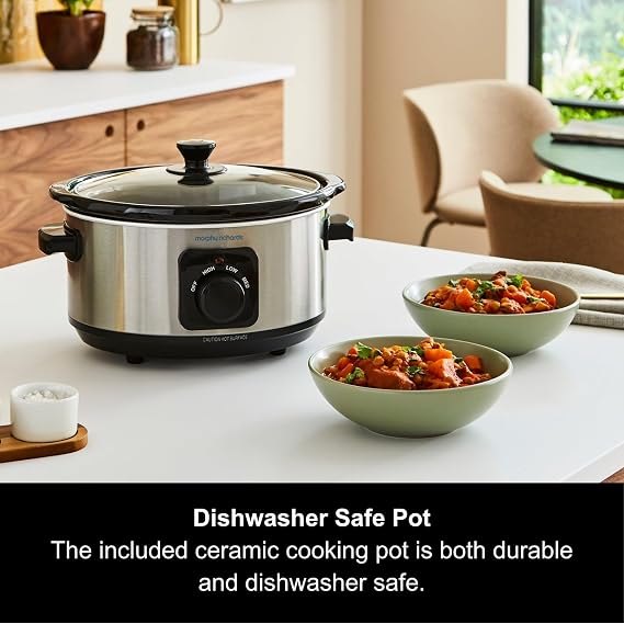 Morphy Richards 460017 3.5 Litre Ceramic Slow Cooker, One-Pot Solution