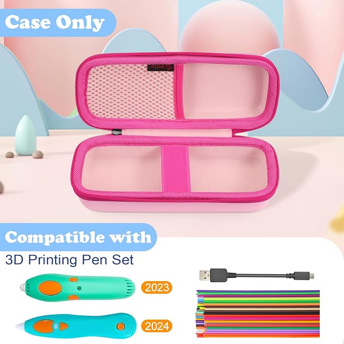 Funda rígida para bolígrafo 3D 3Doodler Start+ Essentials rosa miniatura 4