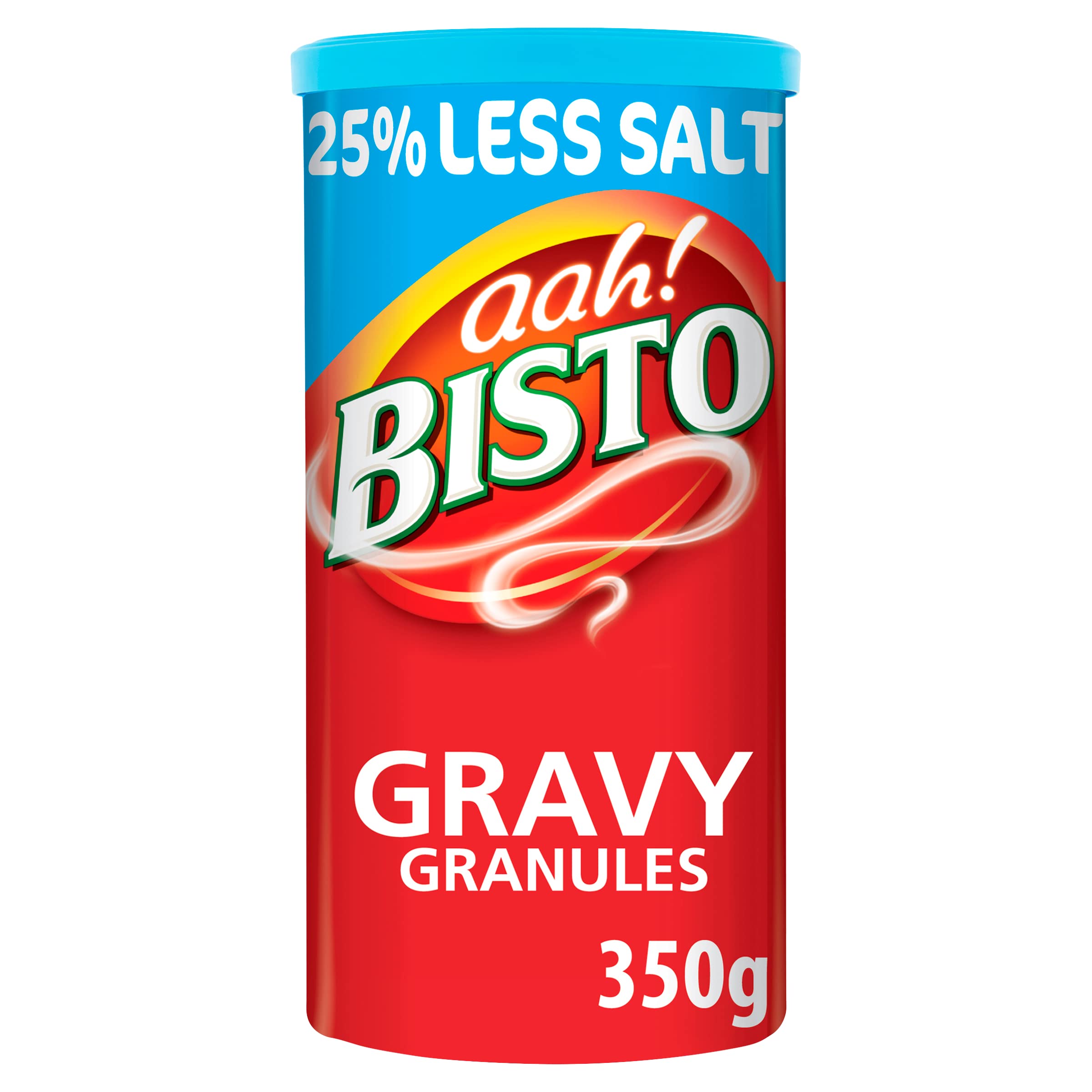 Bisto Gránulos de salsa de sal reducida sabrosos y deliciosos para comidas familiares abundantes, tambor de 350 g (paquete de 1)