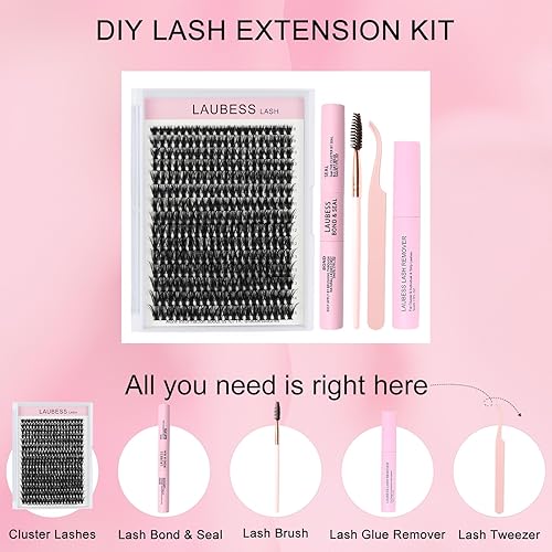 Miniatura 30 de Kit de extensión de pestañas para pegar y sellar pestañas de 0.3 fl oz, pegamento para pestañas, pegamento para extensiones de pestañas, 0.2 onzas