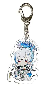 まふまふ　アクキー　　ラバスト　キーホルダー ドット絵ラバーキーホルダー（まふまふ）