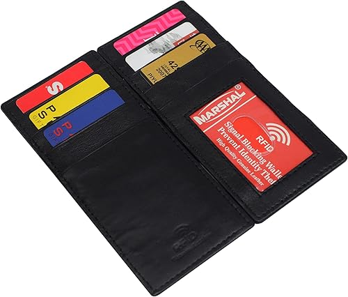 Miniatura 10 de Monedero mágico para hombres Minimalista titular de la tarjeta de crédito Slim Carteras 420CF Tarjetero Negro