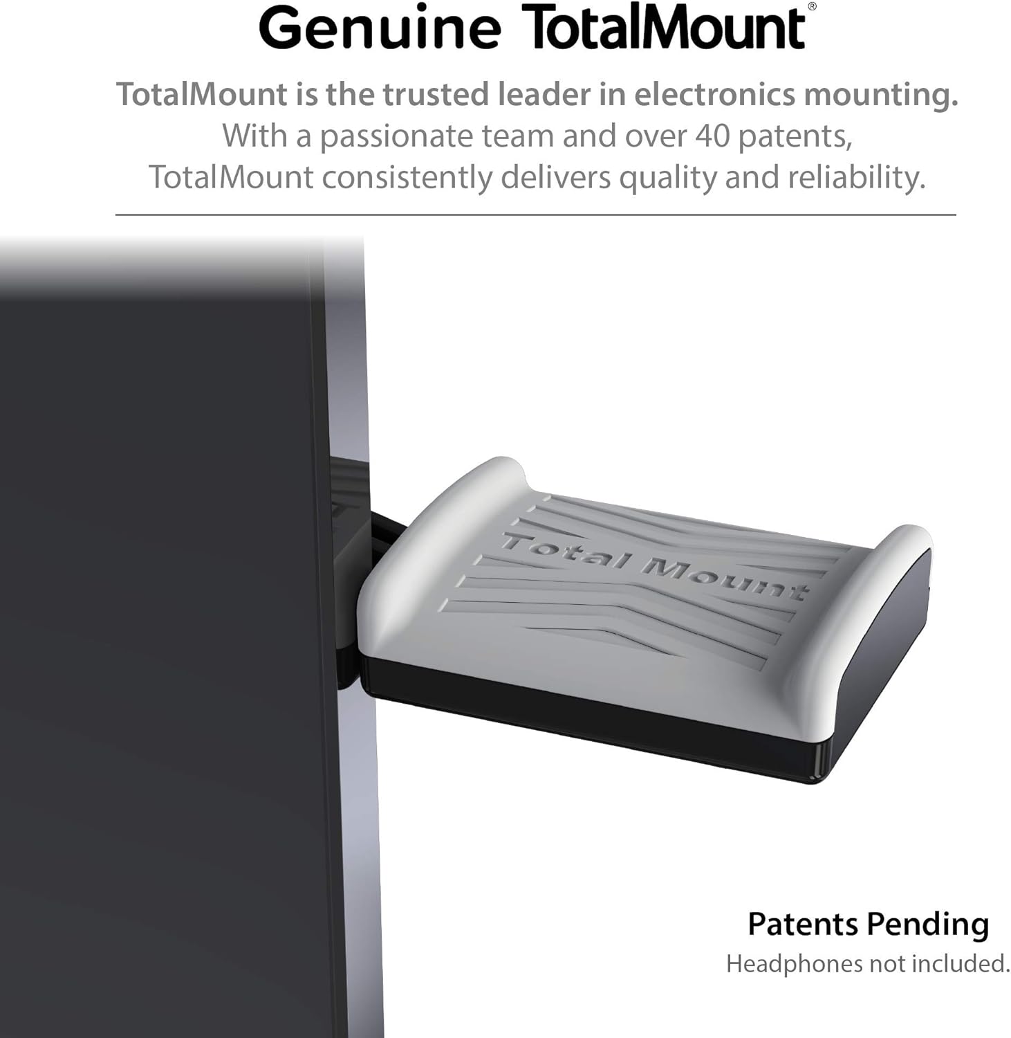 TotalMount Monitor Stand for Headphones and Headsets (Premium-Grade Holder Saves Desk Space and Protects Headphones) : Electronics