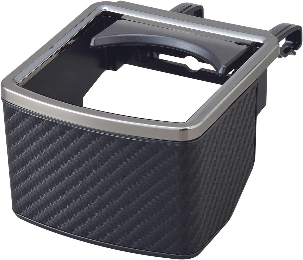 SEIWAdrink holder slant drink pocket carbon style carbon × metal black W891