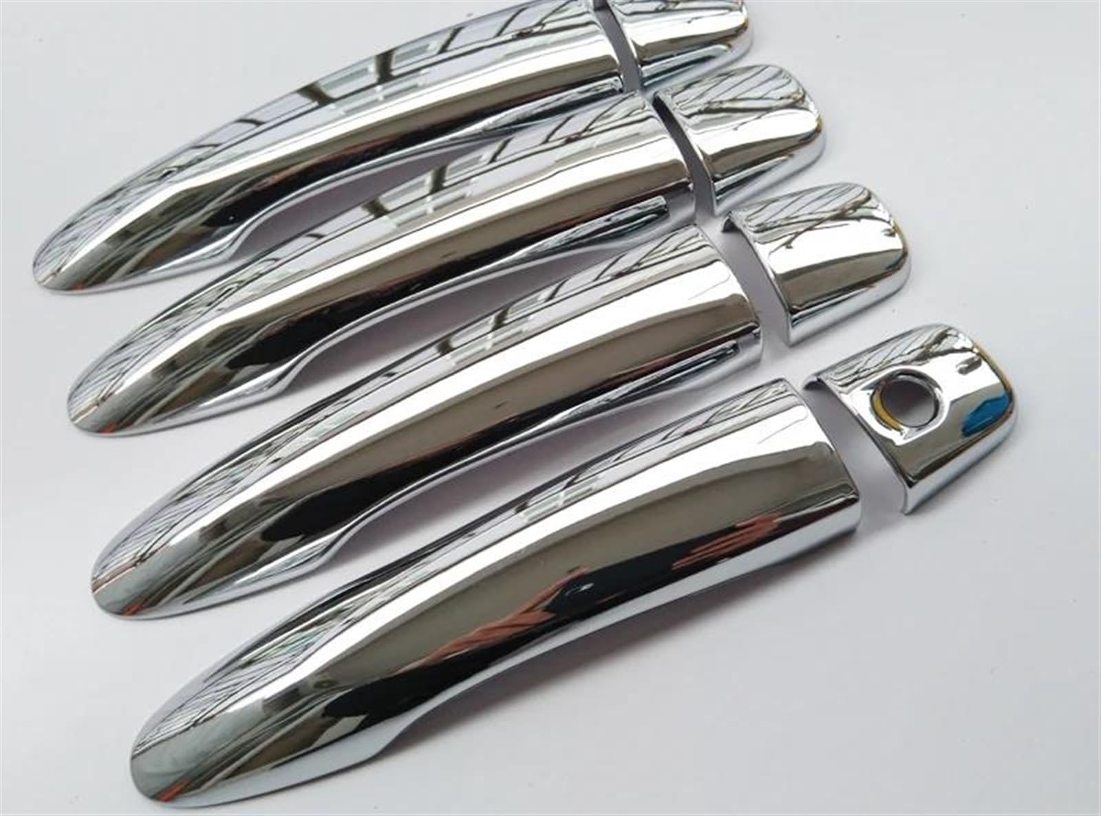 KJHOPY Overlay Car Styling Accessories Chrome Door Handle Covers Trim for Nissan for Qashqai J11 2014 2015-2019 Exterior Door Handle(Style3)