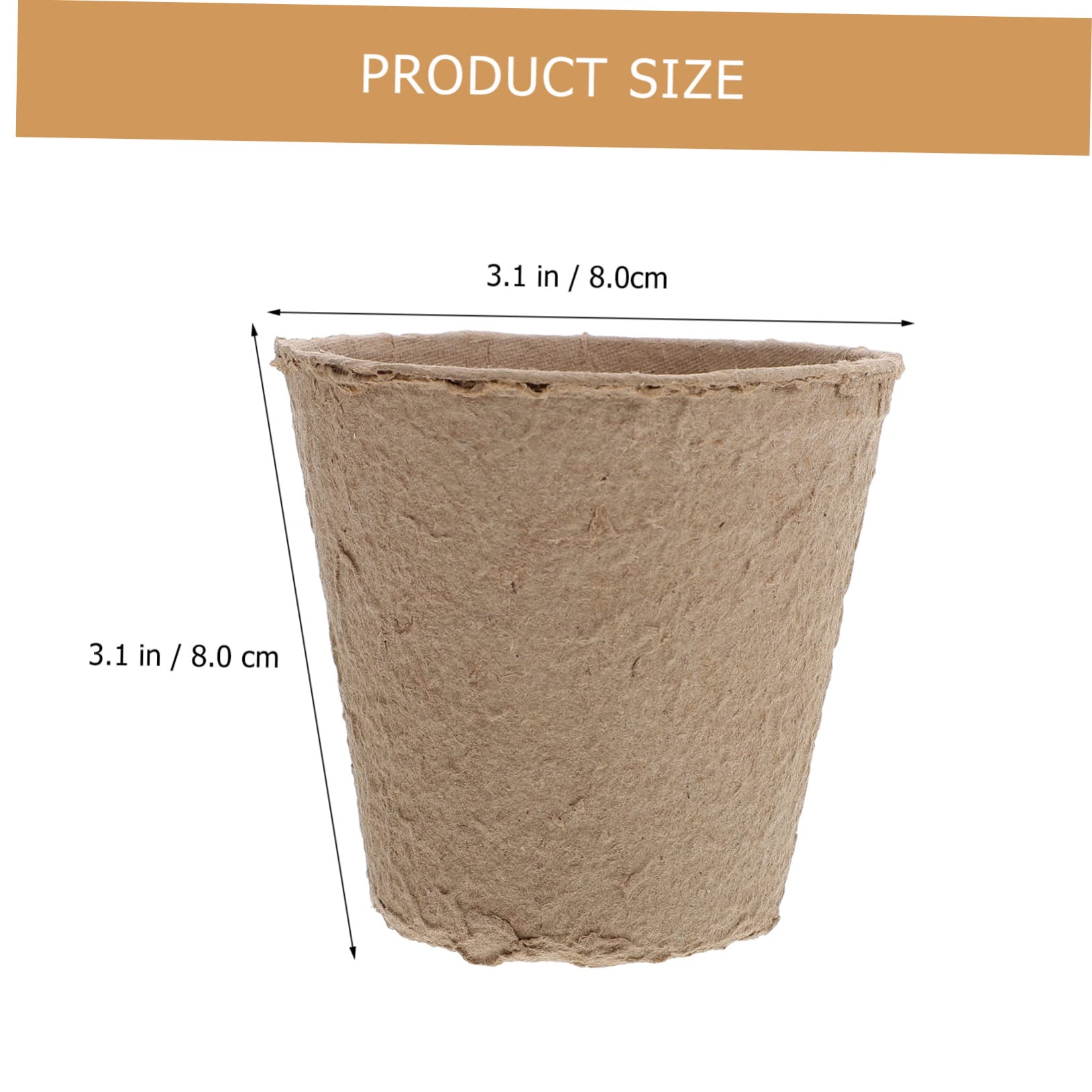 Kisangel 1 Set Nursery Cup Pots for Plants Planter Pots for Indoor Plants Seedling Cups Nursery Trays Planter Trays Pulp