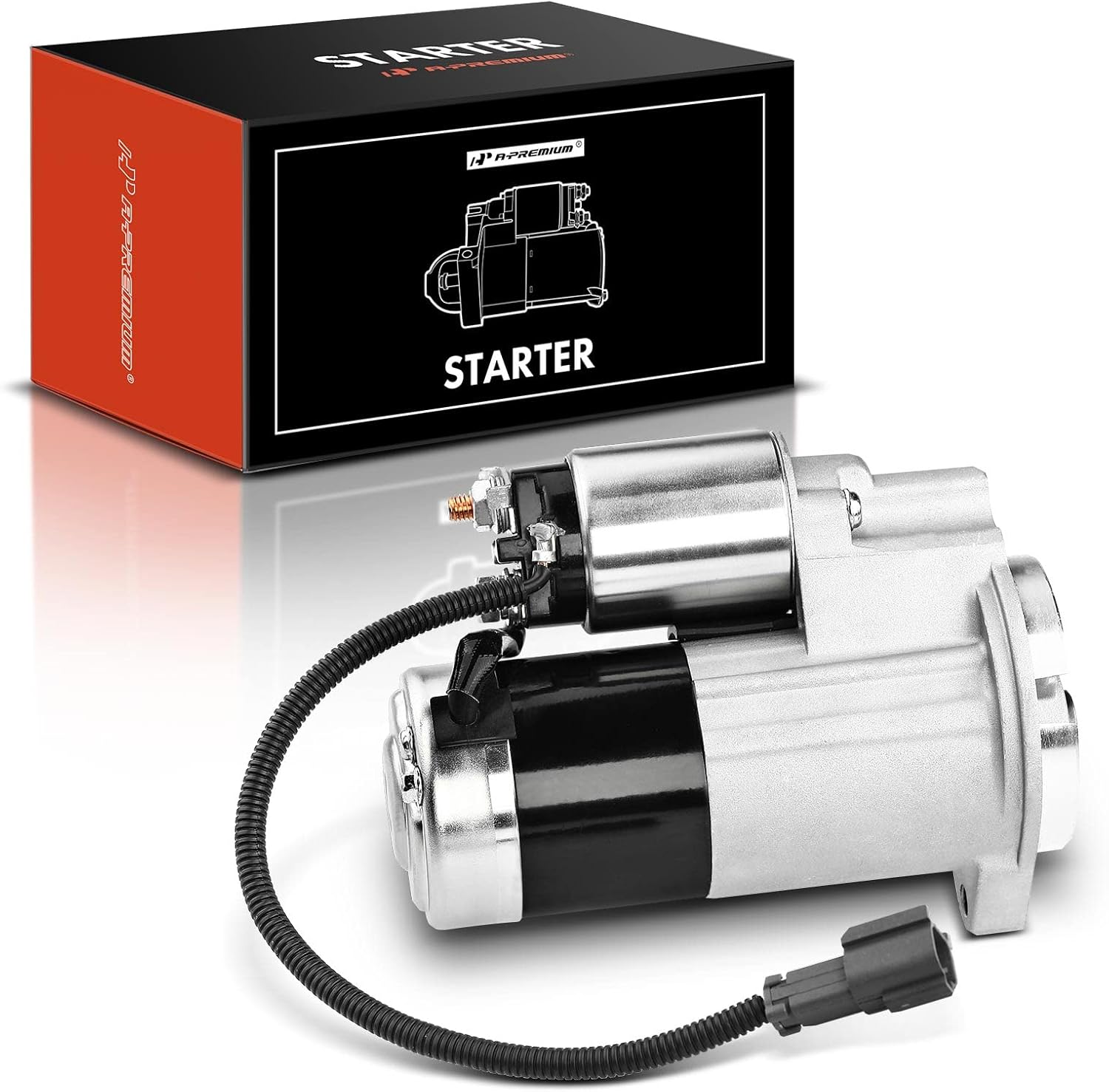 A-Premium Starter Motor Compatible with Nissan Frontier 1999 2000 2001, Xterra 2000 2001, V6 3.3L, 12V 1.4KW 9 Teeth Clockwise, Replace# 23300-4S100, 23300-4S102, M0T60185, M0T60186, M0T60187