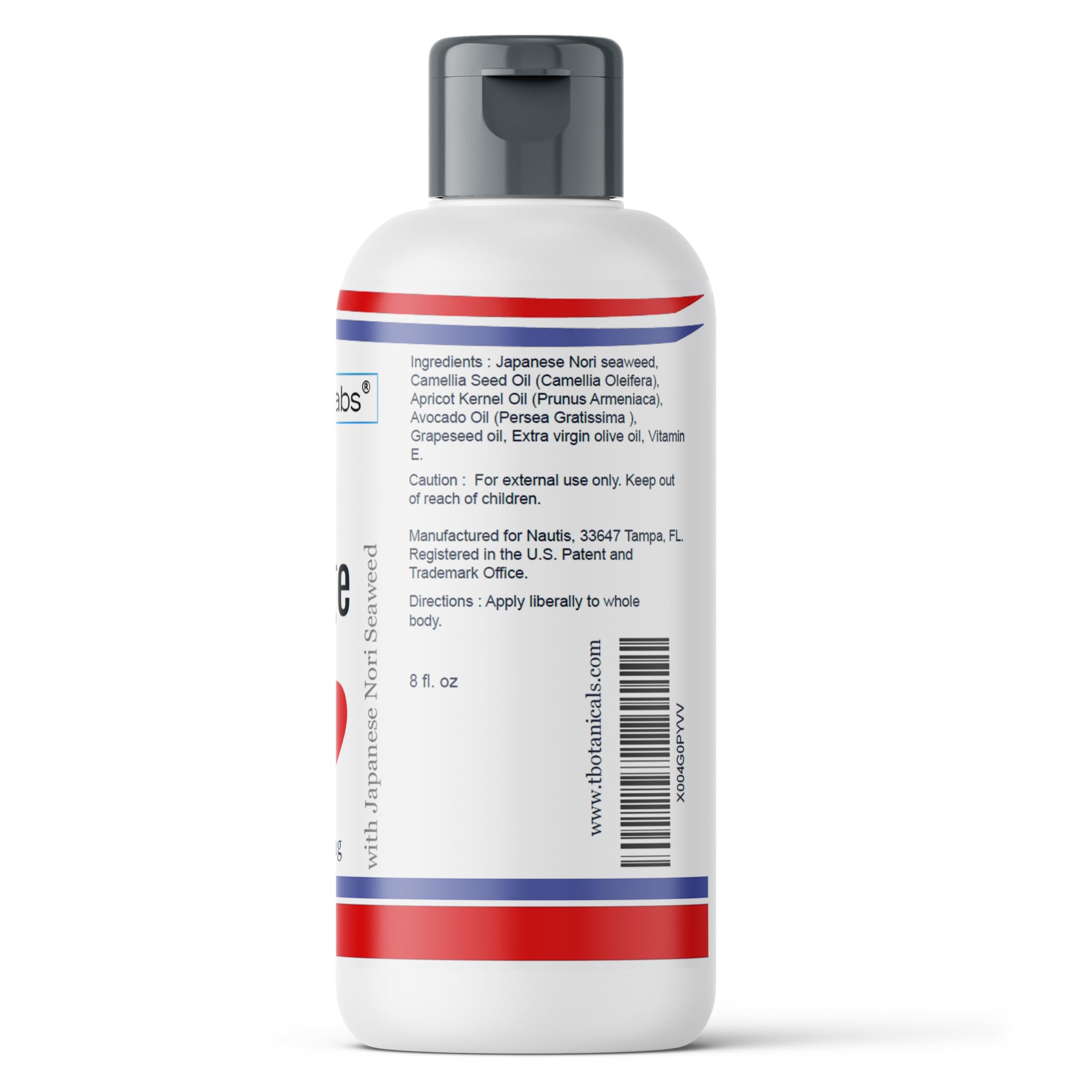 Nuru Massage Oil Body on Body Massage All Natural Relaxing Super Slippery for Sore Muscles, Dry Skin with Japanese Nori Seaweed Made in USA