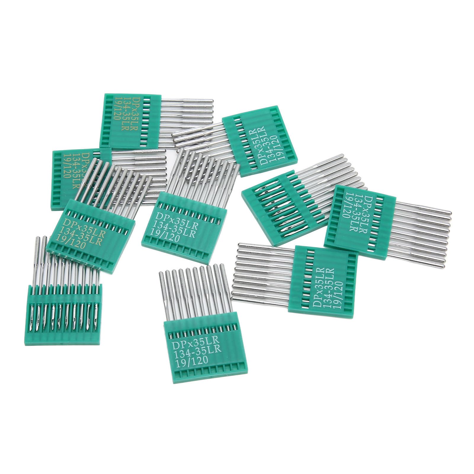 100 Count igły do ​​maszyn do szycia 120/19 zapobiegają pomijaniu ściegów stalowe DIY igły do ​​haftu do skórzanych igieł do szycia