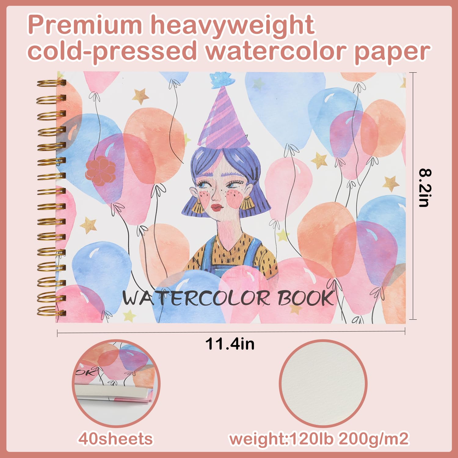 Water Color Paper Pad 8.2