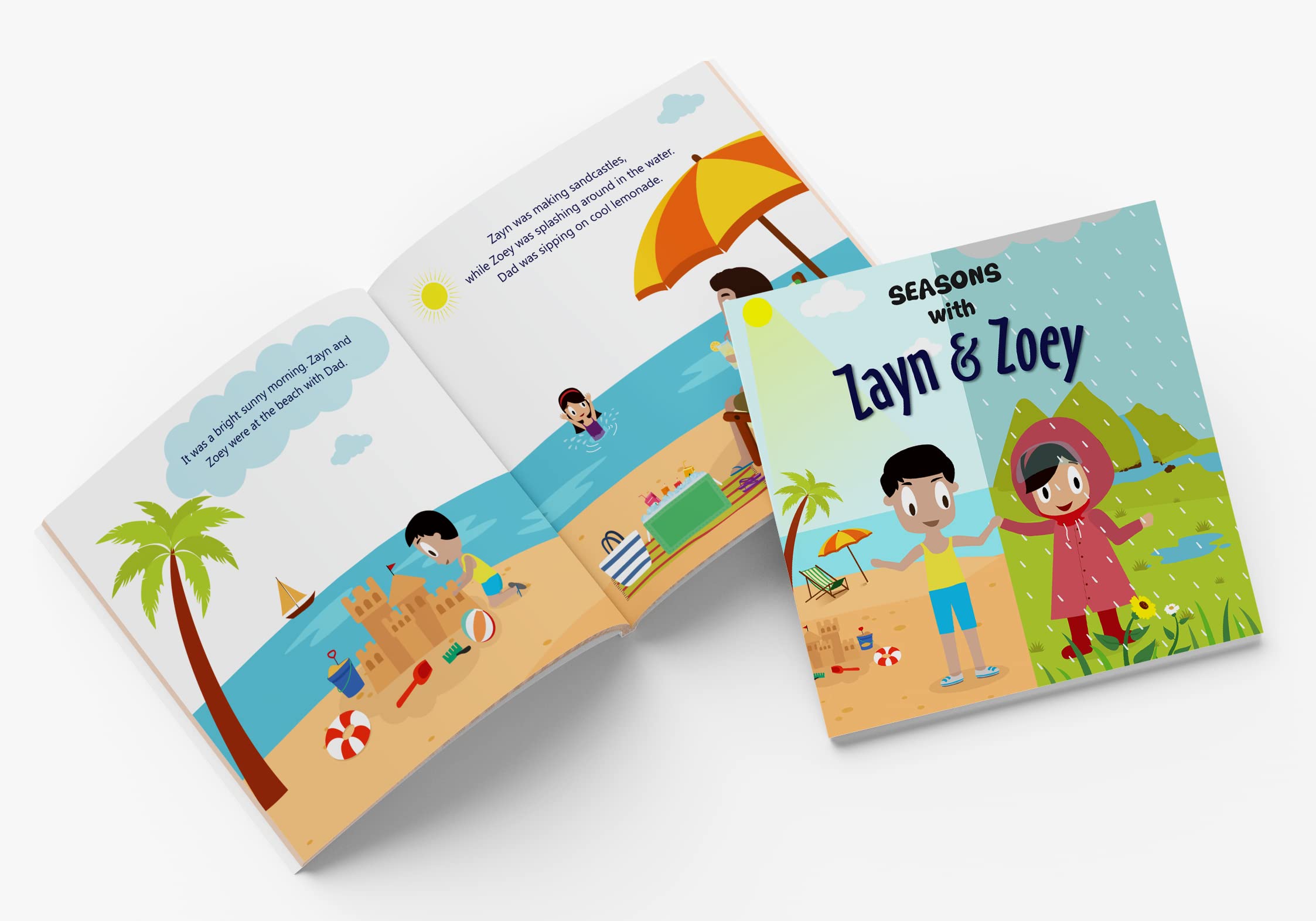 Seasons with Zayn & Zoey - Educational Picture Book for Kids Ages 2-8 - Spring Summer Autumn Winter Weather Nature Story Book Children Learning 3
