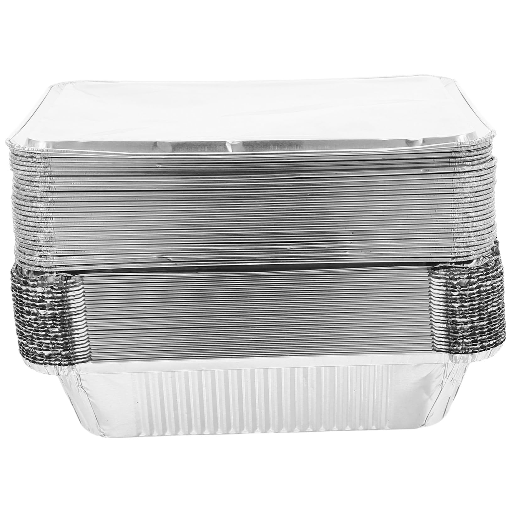 Bandejas de aluminio para barbacoas al aire libre y catering con tapas herméticas STOBAZA