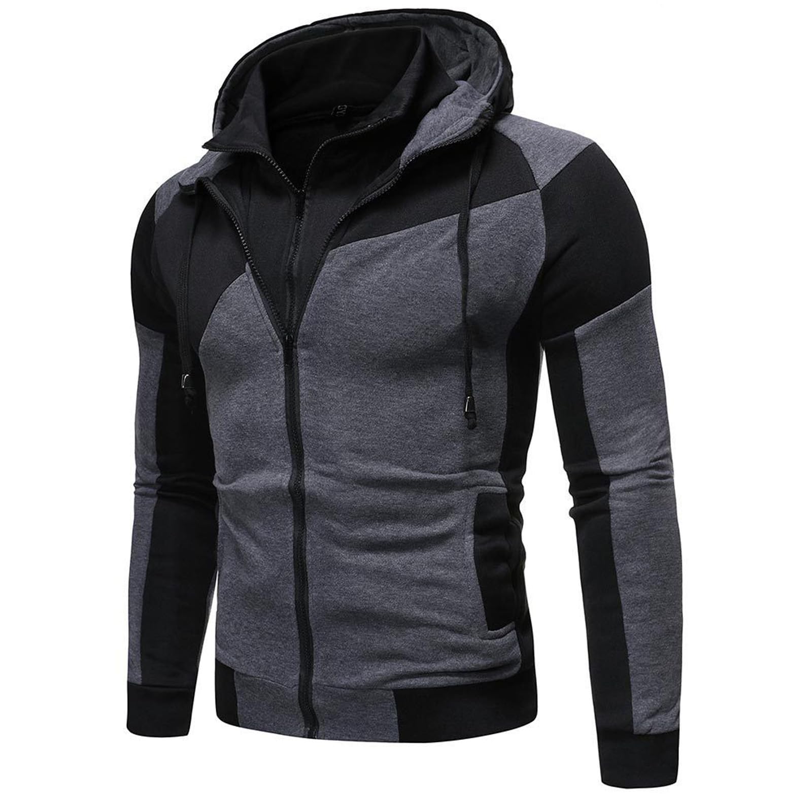Męska bluza z kapturem Bluza dla F.a.s.t F.ur.IO.us zapinana na zamek z długim rękawem luźna kurtka patchworkowa płaszcze sportowe sweter z kapturem - Prezenty